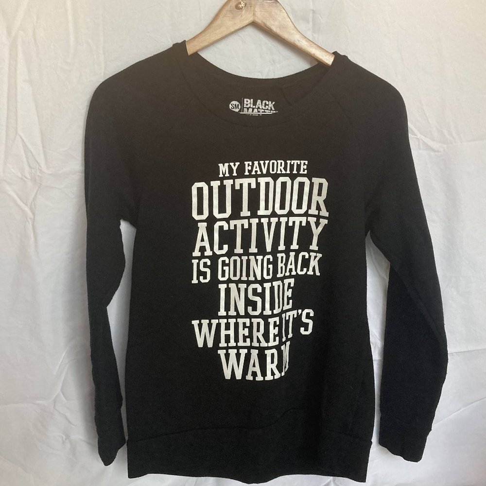 S Hot Topic Black Crewneck Sweater